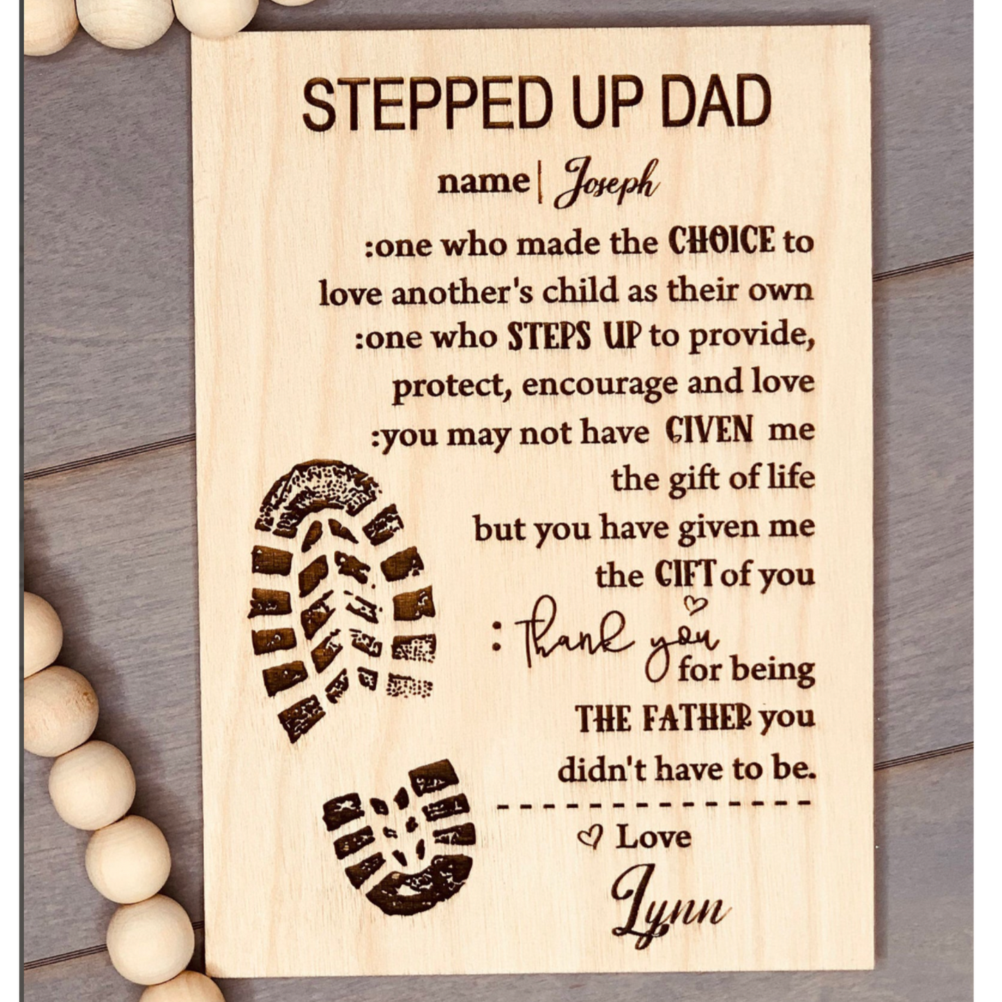 Stepped Up Dad Greeting Card English/Spanish