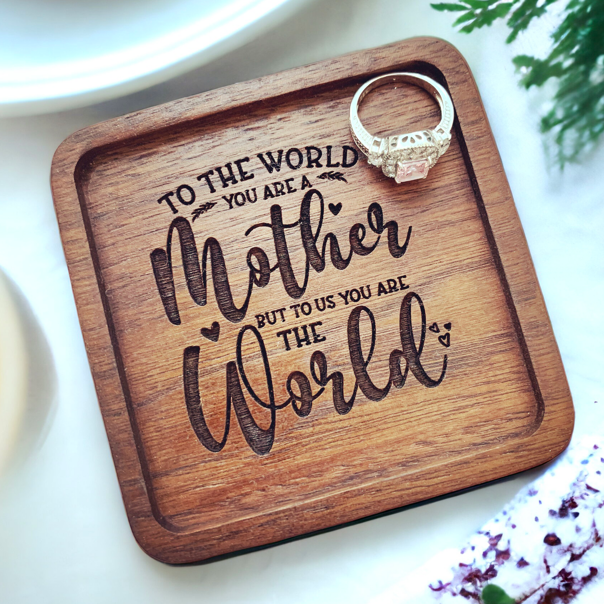 mother engraved tray