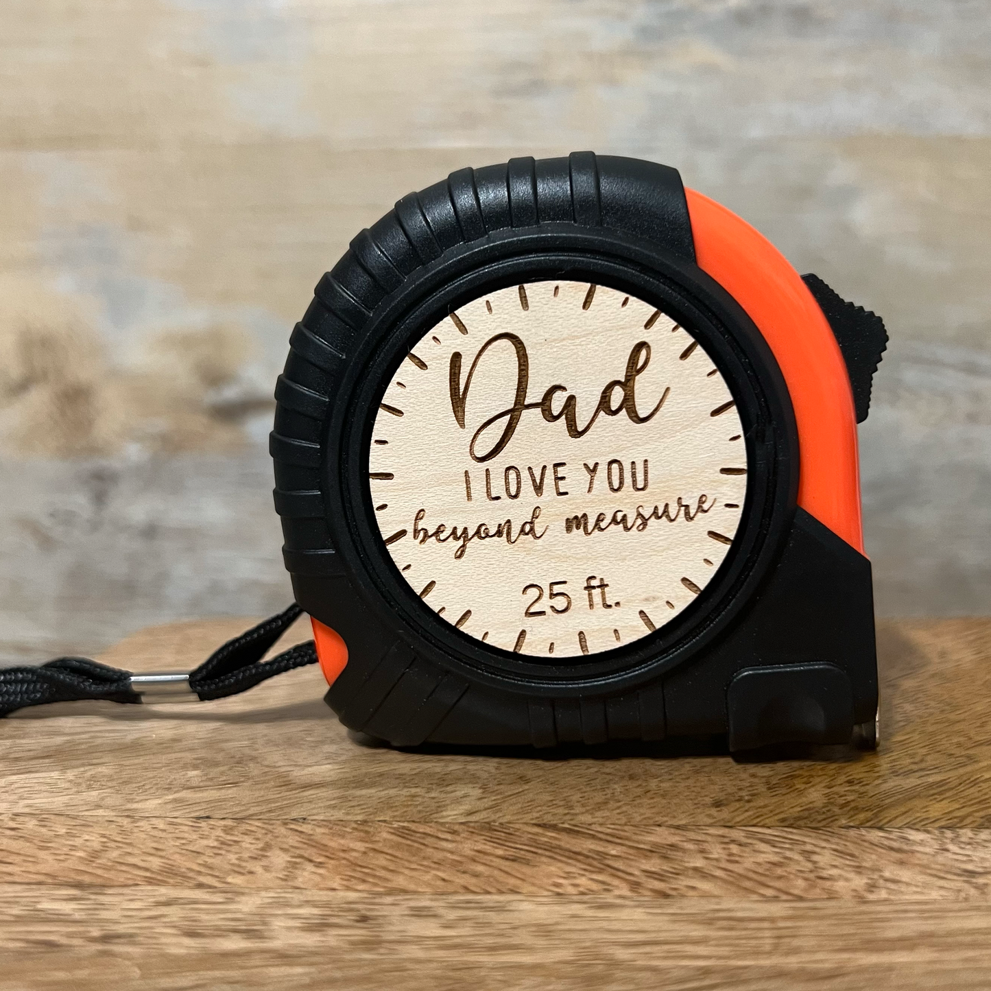 dad engraved measuring tape