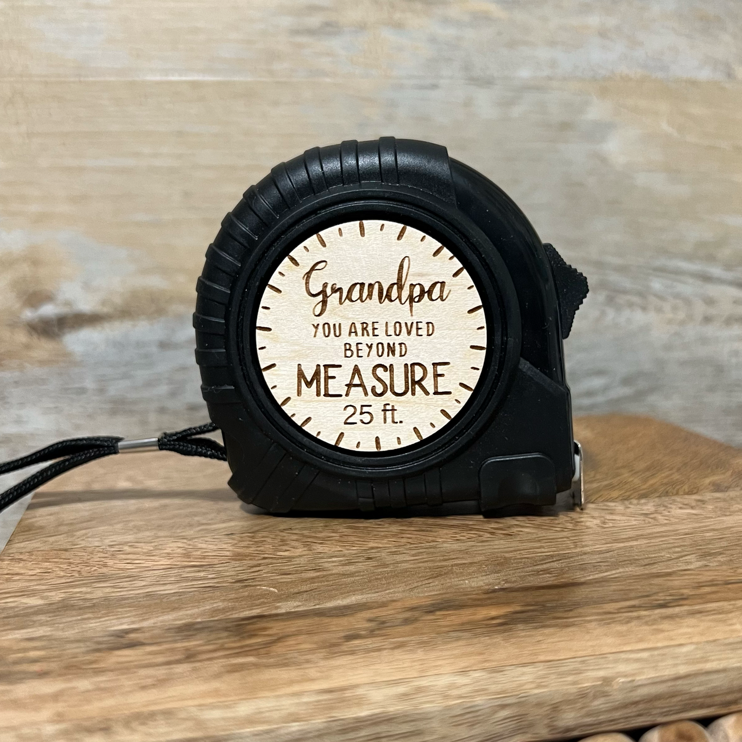 grandpa you are loved beyond measured engraved measuring tape