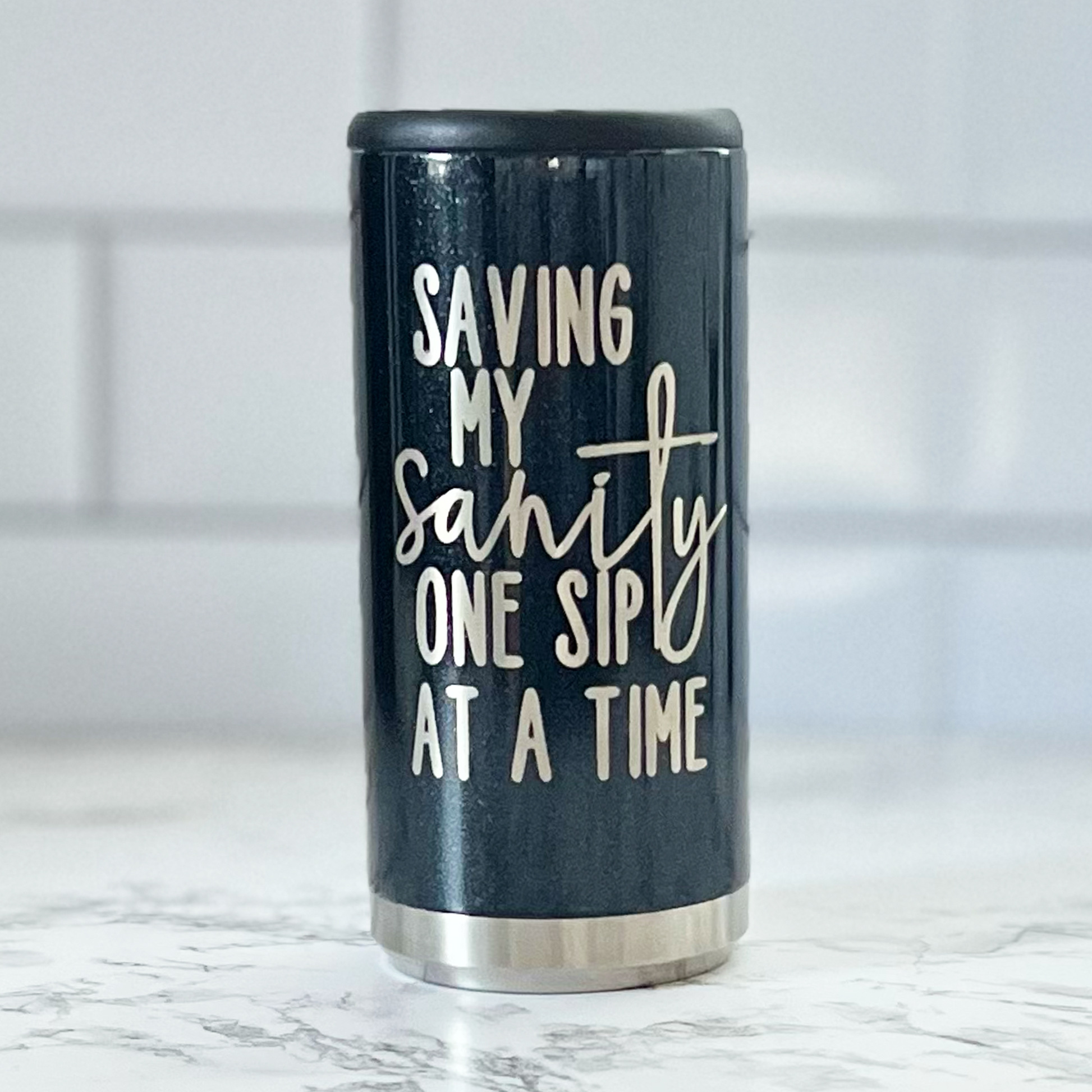 saving my sanity at a time funny slim can cooler